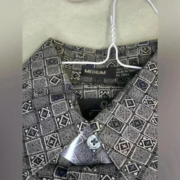 ENRO L Uomo Men’s Button Down Long Sleeve Shirt Size Medium Never Worn - Picture 4 of 7